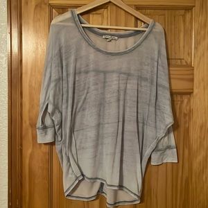 Grunge blue Express shirt